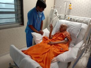 Dr. hitesh patel with swamiji